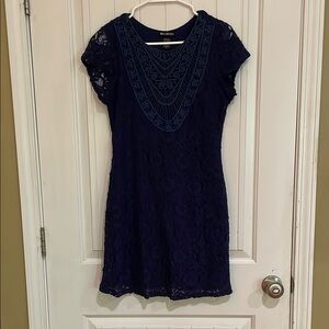 Miss Chievous Blue Sheath Mini Dress V-Neck Cocktail
Medium